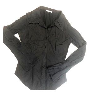 James Perse button up women’s long sleeve blouse